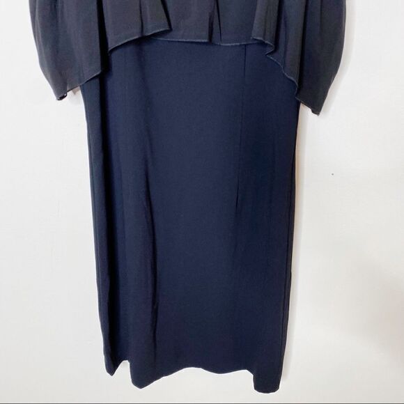 Trina Turk Black Cold Shoulder Mini Dress Size 0 - Picture 3 of 8